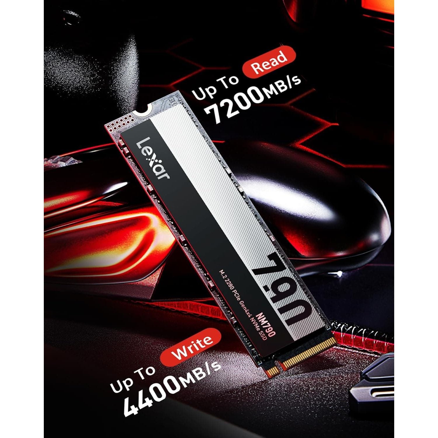 Buy Lexar,Lexar NM790 512GB M.2 PCIe Gen4x4 NVMe SSD - Up to 7200MB/s Read, 4400MB/s Write for PS5, PC & Laptop - Gadcet UK | UK | London | Scotland | Wales| Ireland | Near Me | Cheap | Pay In 3 | Computer Components